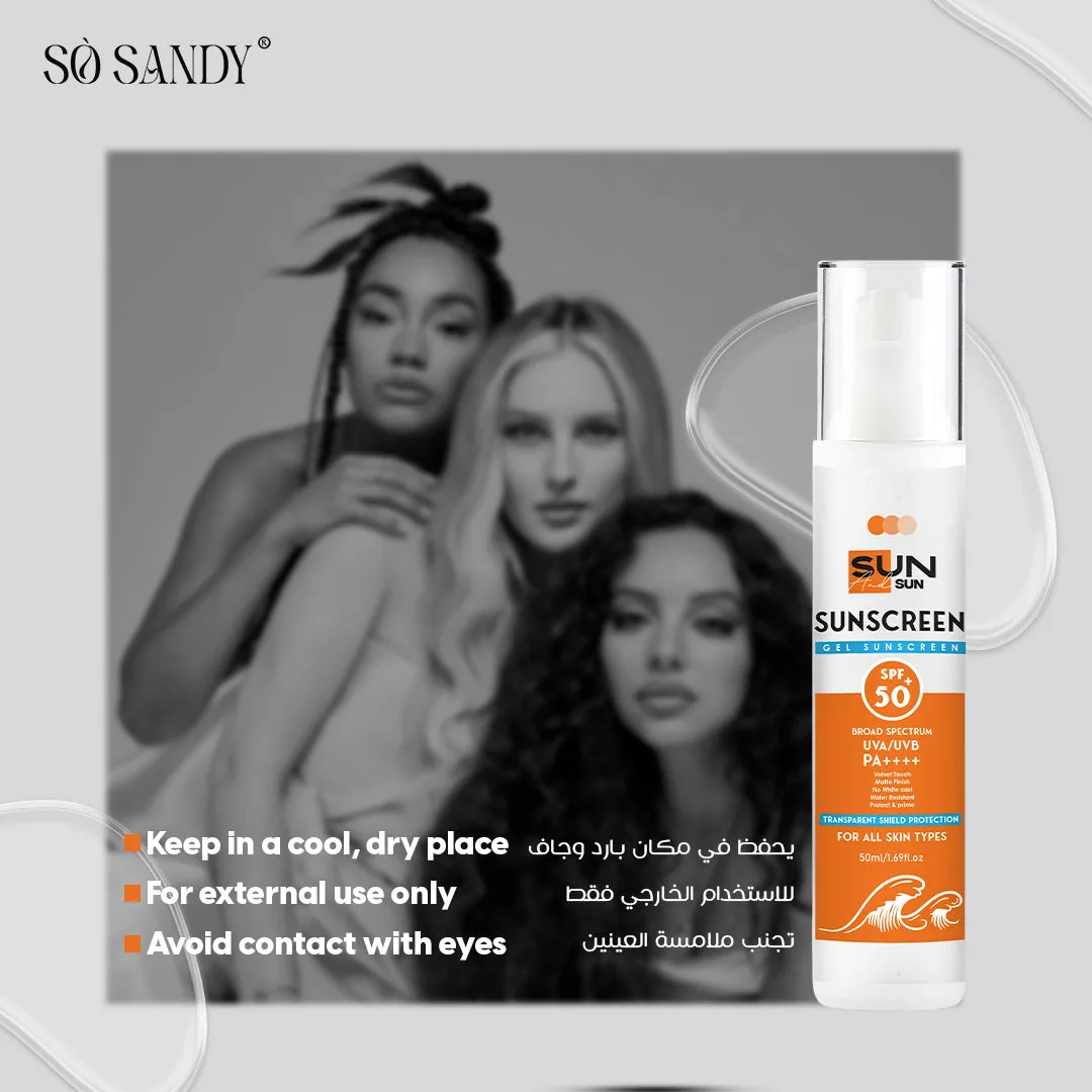 ⁦صن اند صن واقي شمس ‎SPF 50+‎ 50 مل⁩ - الصورة ⁦6⁩